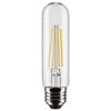 Satco 8 Watt T10 LED Lamp, Clear, Medium Base, 90 CRI, 2700K, 120 Volts S21350